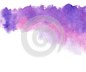 Abstract watercolor purple background