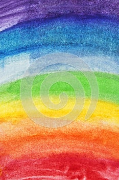 Abstract watercolor rainbow colors background