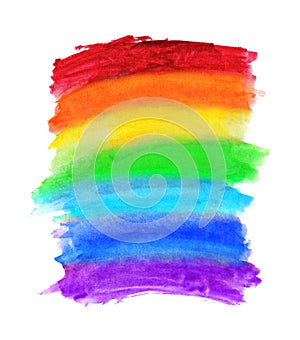 Abstract watercolor rainbow colors background