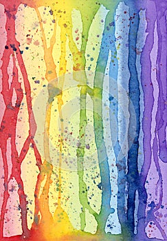 Abstract Watercolor Rainbow Colors (Highres)