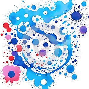 Abstract Watercolor Splash by generative ai