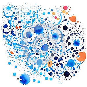 Abstract Watercolor Splash by generative ai