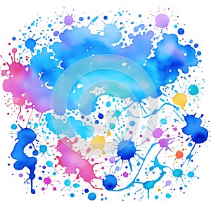 Abstract Watercolor Splash by generative ai