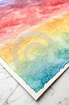Abstract watercolor texture background on paper photo