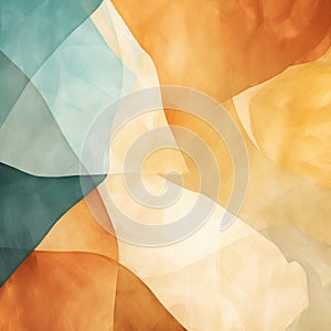 Abstract Watercolor Wallpaper Gallery With Soft Cubism Style