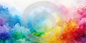 Abstract watercolour background Generative AI photo