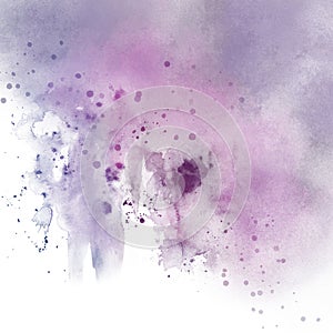 Abstract watercolour fading wash background - lavender