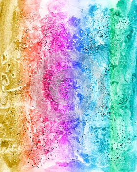 Abstract watercolour multicolor background for scrapbooking and