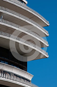 Abstract of the Watergate Apartment building, Washington DC