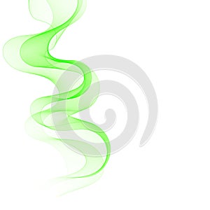 Abstract wave background advertising  colorful line green white. eps 10