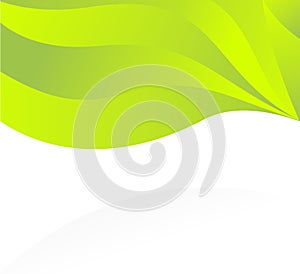 Abstract wave background green