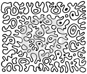 Abstract wave background. Hand drawn pattern. Vector