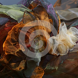 Abstract wave background organza