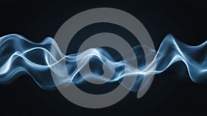 Abstract wave background vector, dynamic flowing lines and gradient design for modern visual projects