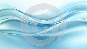 Abstract wave design on a blue and white background