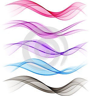 Abstract wave design element