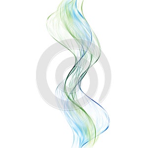 Abstract wave design element