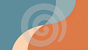 Abstract Wave Design with Gradient Colors