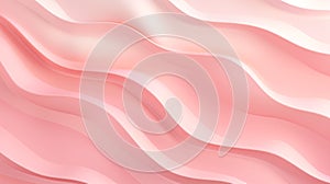 Abstract wave design pink wall background, Generative ai