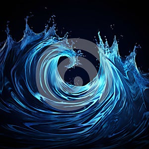 abstract wave design with a symmetrical composition k uhd vey