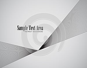 Abstract wave element for design.Stylized line art background