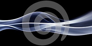 Abstract wave form background with smooth smoke lines