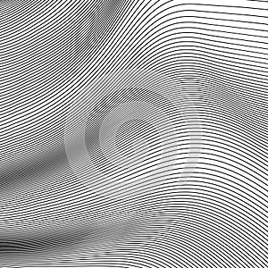 Abstract Wave Gray Stripes. . Motion Line. Vector illustration Curved Lines