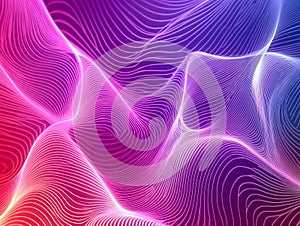 Abstract Wave Interference Pattern, ai generated