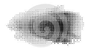Abstract Wave-Like Dot Pattern with Flowing Motion Vector, vector design Generative AI
