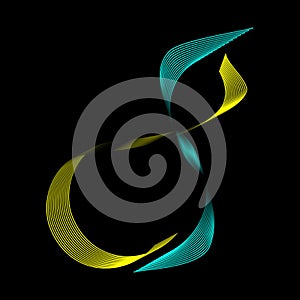 Abstract wave lines in the background. Infinity. Illustration for modern business design. Smooth lines abstract gradient