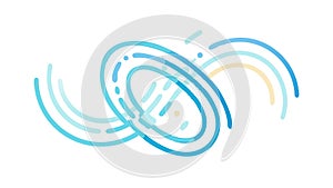 Abstract Wave Motion, Fluid Dynamics Energy Flow, vector design Generative AI