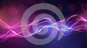 Abstract wave pattern in colorful gradient. Soft flowing fabric texture. AIG51.