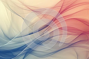 Abstract wave pattern in colorful gradient. Soft flowing fabric texture. AIG51.