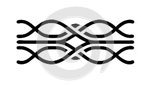 Abstract Wave Pattern: Dynamic Fluidity Organic Movement Design, vector design Generative AI