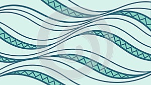 Abstract Wave Pattern Dynamic Water Ocean Element Vector, vector design Generative AI