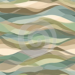 Abstract Wave Pattern in Earth Tones - Modern Background Design.
