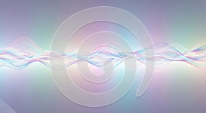 Abstract wave pattern on a soft pastel gradient background creating a serene and modern visual effect