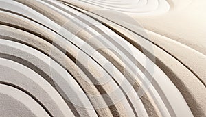 Abstract wave pattern on striped backdrop, modern design generated by AI