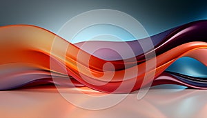 Abstract wave pattern in vibrant colors, digitally generated image generated by AI