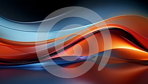 Abstract wave pattern in vibrant colors, a modern digitally generated image generated by AI