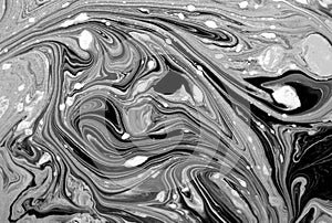 Abstract wave pattern, White gray marble ink texture background for wallpaper or skin wall tile for interior design.