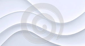 Abstract wave patterns in soft gradient shades of gray and white