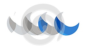 Abstract wave patterns, symbolizing flow, movement, and liquid dynamics, vector design Generative AI