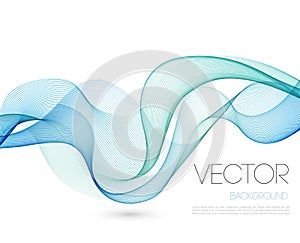 Abstract wave template background brochure design