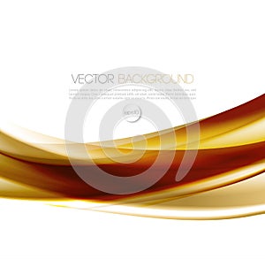 Abstract wave template background brochure design