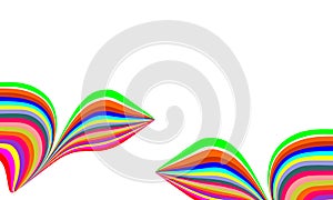 Abstract wave vector background, rainbow waved lines for brochure, website, flyer design. Spectrum wave. Rainbow color.