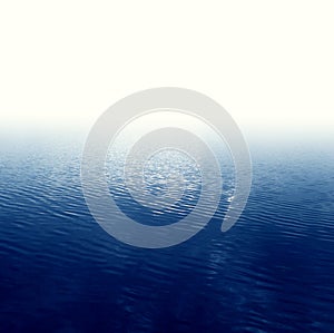 Abstract wave water background. Deep blue color