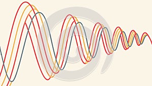 Abstract Waveform Pattern Vector: Dynamic Audio Visualizer, vector design Generative AI