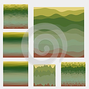 Abstract waves background collection.