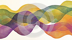 Abstract waves of color in flowing patterns create a serene and artistic visual experience